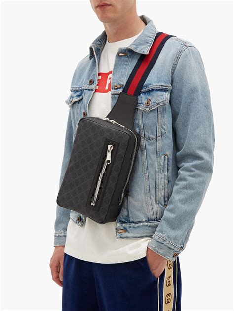 gucci men waist bag|men's Gucci crossbody bag sale.